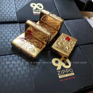 Zippo 49866 – Zippo 90th Anniversary Limited Edition - Zippo 2022 Collectible Of The Year Asia - Gold Plated - Zippo Coty 2022 Asia 36