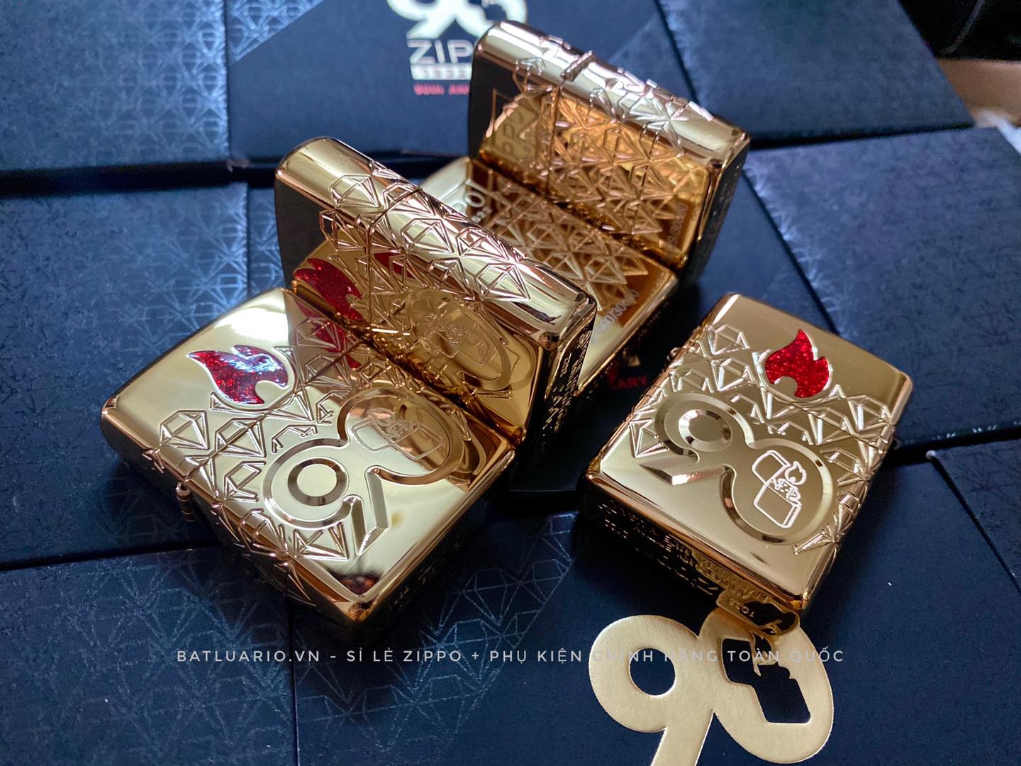 Zippo 49866 – Zippo 90th Anniversary Limited Edition - Zippo 2022 Collectible Of The Year Asia - Gold Plated - Zippo Coty 2022 Asia 37