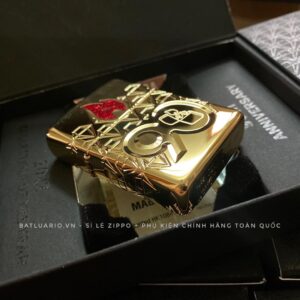 Zippo 49866 – Zippo 90th Anniversary Limited Edition - Zippo 2022 Collectible Of The Year Asia - Gold Plated - Zippo Coty 2022 Asia 55