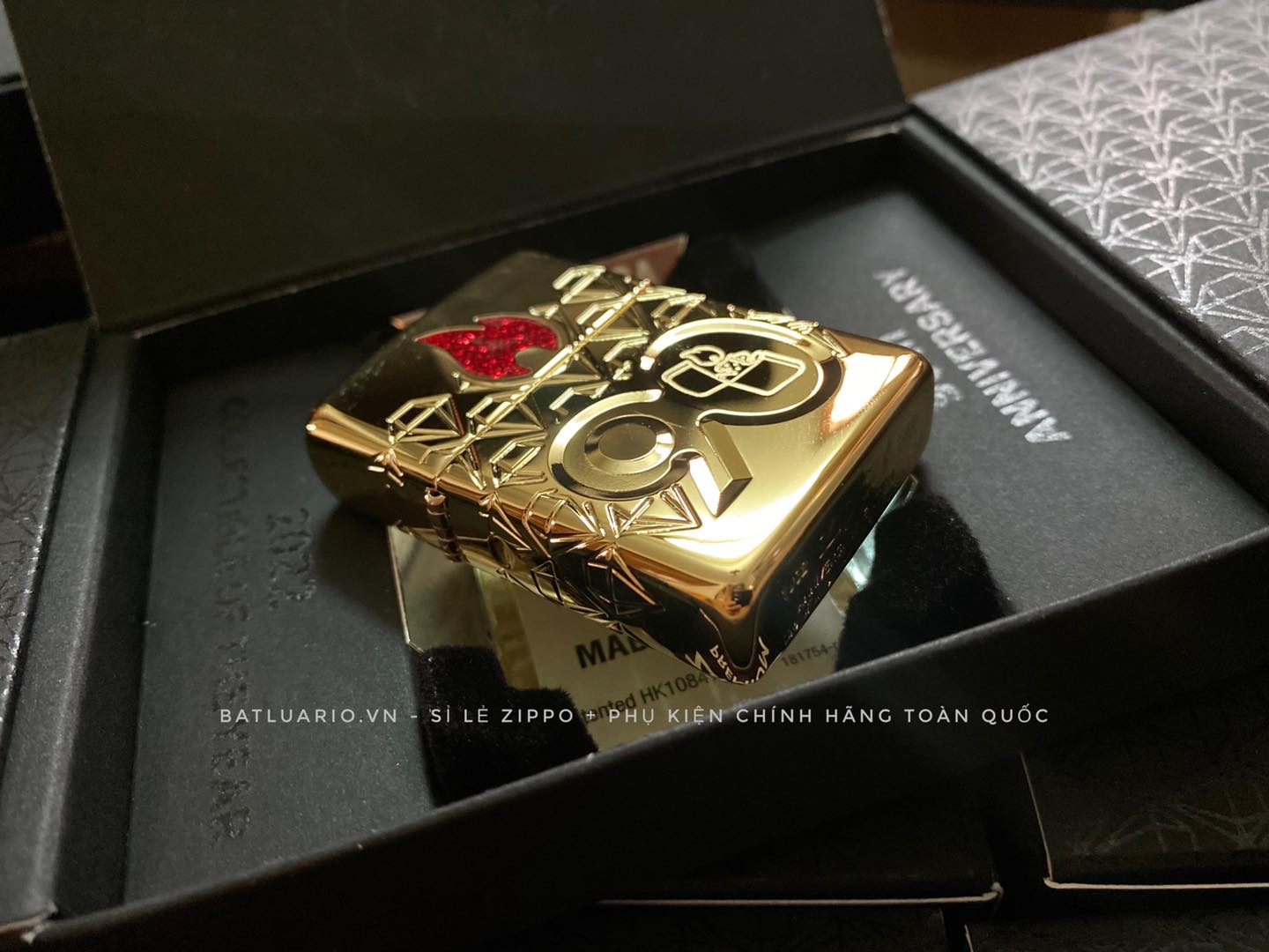Zippo 49866 – Zippo 90th Anniversary Limited Edition - Zippo 2022 Collectible Of The Year Asia - Gold Plated - Zippo Coty 2022 Asia 55