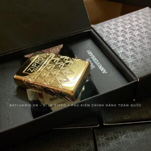 Zippo 49866 – Zippo 90th Anniversary Limited Edition - Zippo 2022 Collectible Of The Year Asia - Gold Plated - Zippo Coty 2022 Asia 57