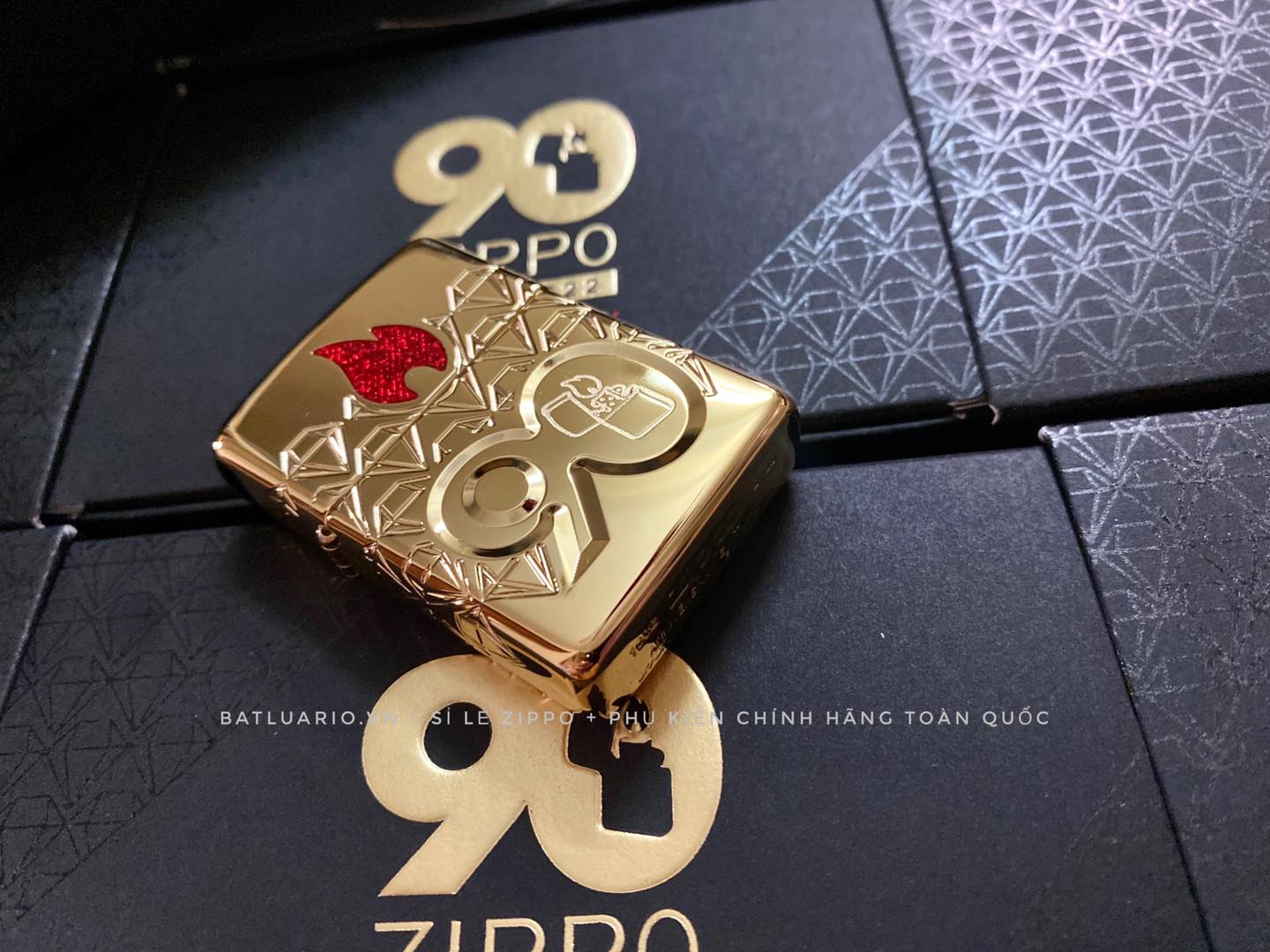Zippo 49866 – Zippo 90th Anniversary Limited Edition - Zippo 2022 Collectible Of The Year Asia - Gold Plated - Zippo Coty 2022 Asia 61