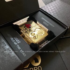 Zippo 49866 – Zippo 90th Anniversary Limited Edition - Zippo 2022 Collectible Of The Year Asia - Gold Plated - Zippo Coty 2022 Asia 71