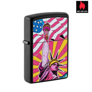 Zippo 49784 - Zippo Lady Liberty Design Black Matte