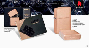 Zippo ra mắt mẫu Đồng Đỏ 2022 - Zippo Solid Copper 2022 với ruột thép không gỉ tráng men đen lần đầu tiên