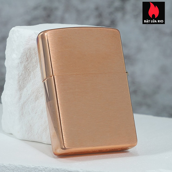 Zippo 48107 - Zippo Solid Copper - Zippo Copper Case With Black Coated Stainless Steel Insert - Zippo Đồng Đỏ Nguyên Khối 2022 102