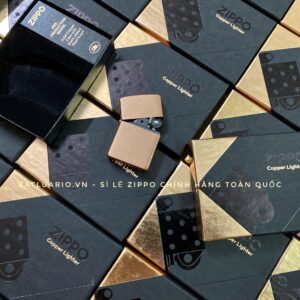 Zippo 48107 - Zippo Solid Copper - Zippo Copper Case With Black Coated Stainless Steel Insert - Zippo Đồng Đỏ Nguyên Khối 2022 40