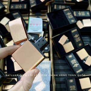 Zippo 48107 - Zippo Solid Copper - Zippo Copper Case With Black Coated Stainless Steel Insert - Zippo Đồng Đỏ Nguyên Khối 2022 47