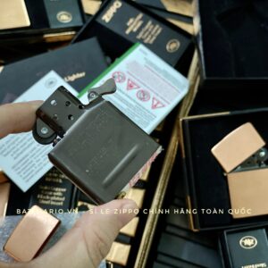 Zippo 48107 - Zippo Solid Copper - Zippo Copper Case With Black Coated Stainless Steel Insert - Zippo Đồng Đỏ Nguyên Khối 2022 55