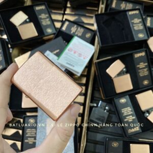 Zippo 48107 - Zippo Solid Copper - Zippo Copper Case With Black Coated Stainless Steel Insert - Zippo Đồng Đỏ Nguyên Khối 2022 59
