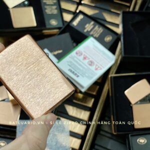 Zippo 48107 - Zippo Solid Copper - Zippo Copper Case With Black Coated Stainless Steel Insert - Zippo Đồng Đỏ Nguyên Khối 2022 69