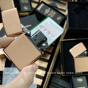 Zippo 48107 - Zippo Solid Copper - Zippo Copper Case With Black Coated Stainless Steel Insert - Zippo Đồng Đỏ Nguyên Khối 2022 71