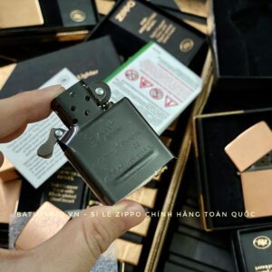 Zippo 48107 - Zippo Solid Copper - Zippo Copper Case With Black Coated Stainless Steel Insert - Zippo Đồng Đỏ Nguyên Khối 2022 74