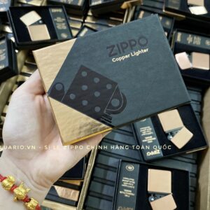 Zippo 48107 - Zippo Solid Copper - Zippo Copper Case With Black Coated Stainless Steel Insert - Zippo Đồng Đỏ Nguyên Khối 2022 76