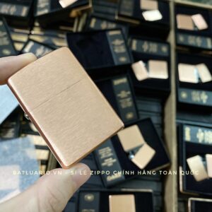 Zippo 48107 - Zippo Solid Copper - Zippo Copper Case With Black Coated Stainless Steel Insert - Zippo Đồng Đỏ Nguyên Khối 2022 82