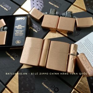 Zippo 48107 - Zippo Solid Copper - Zippo Copper Case With Black Coated Stainless Steel Insert - Zippo Đồng Đỏ Nguyên Khối 2022 92