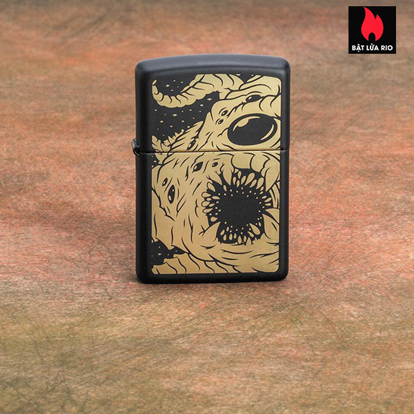 Zippo 218 Black Matte Apocalypse Monster 4 Zippo 218 Black Matte Apocalypse Monster 1
