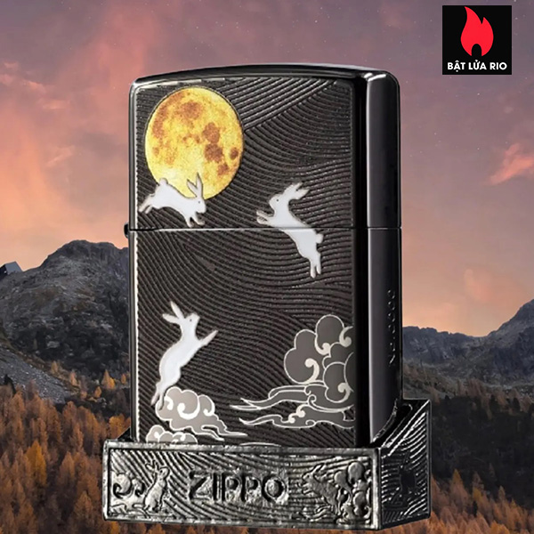 Zippo Limited Edition Mid Autumn Pattern Festival - Moon and Rabbits Design CZA-2-27 3