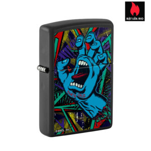 Zippo 48415 - Zippo Black Light Santa Cruz Skateboards Black Matte
