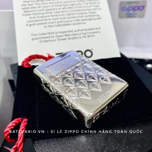 Zippo Limited Edition 90th Anniversary Sterling Silver - Zippo 90th Anniversary Sterling Silver Collectible - Zippo 48461 102