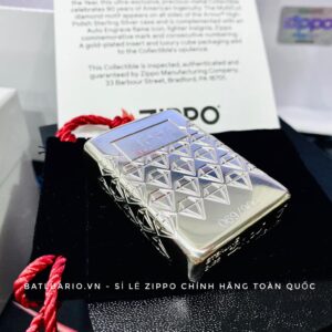 Zippo Limited Edition 90th Anniversary Sterling Silver - Zippo 90th Anniversary Sterling Silver Collectible - Zippo 48461 103