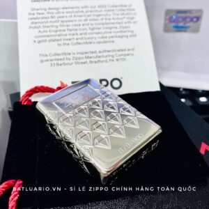 Zippo Limited Edition 90th Anniversary Sterling Silver - Zippo 90th Anniversary Sterling Silver Collectible - Zippo 48461 95