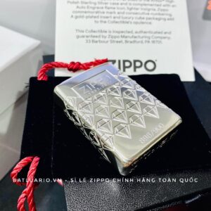 Zippo Limited Edition 90th Anniversary Sterling Silver - Zippo 90th Anniversary Sterling Silver Collectible - Zippo 48461 99