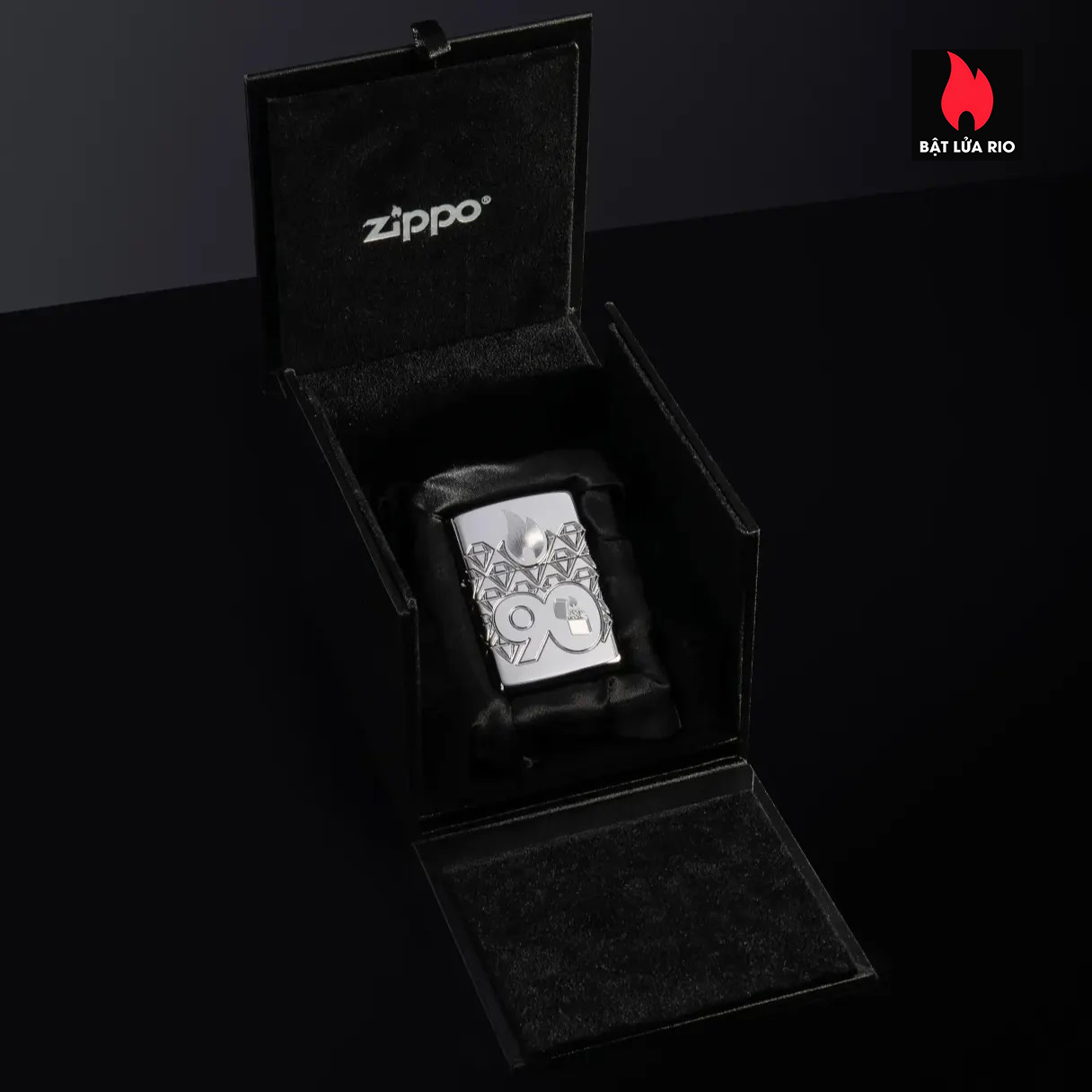 Zippo Limited Edition 90th Anniversary Sterling Silver – Zippo 90th Anniversary Sterling Silver Collectible – Zippo 48461 98