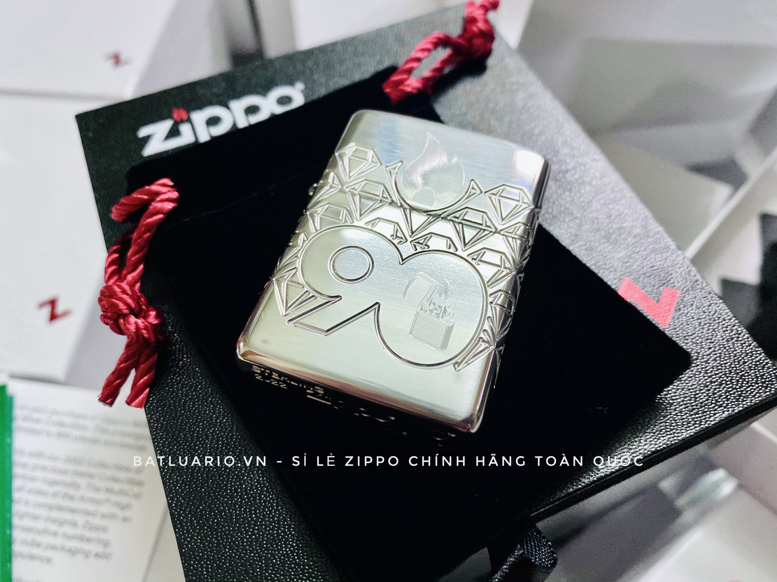Zippo Limited Edition 90th Anniversary Sterling Silver - Zippo 48461 27