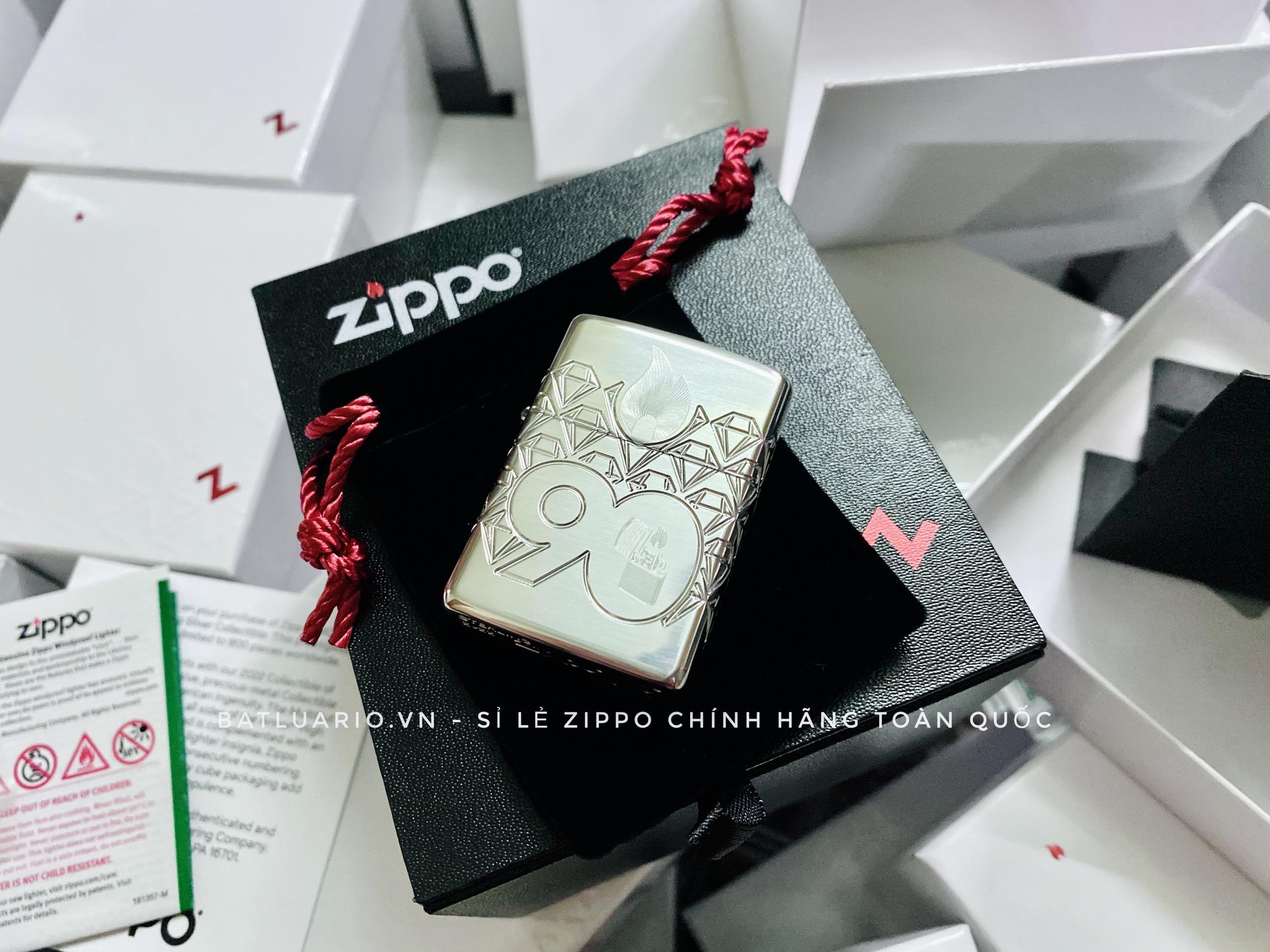 Zippo Limited Edition 90th Anniversary Sterling Silver - Zippo 48461 28
