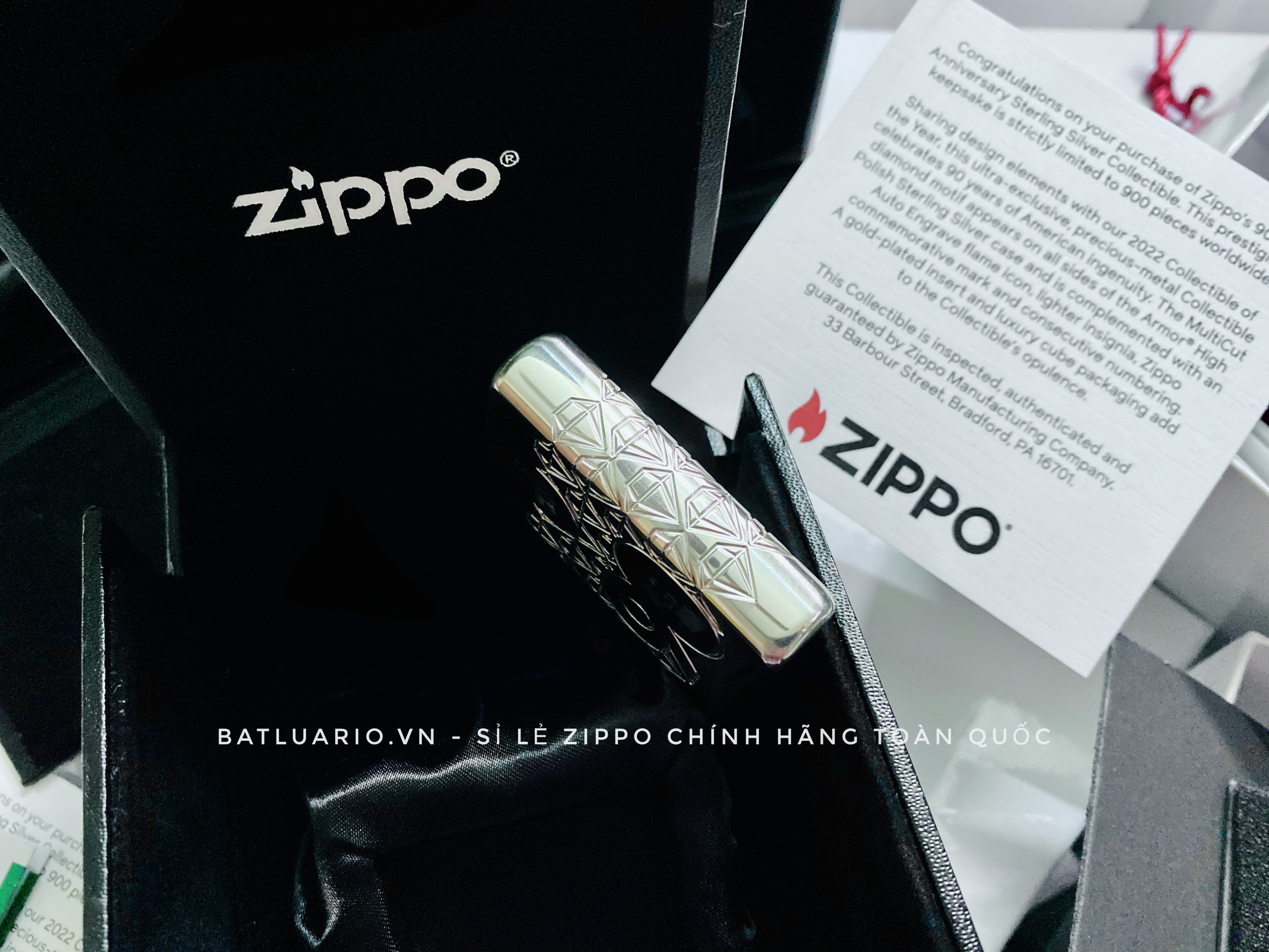 Zippo Limited Edition 90th Anniversary Sterling Silver - Zippo 48461 39