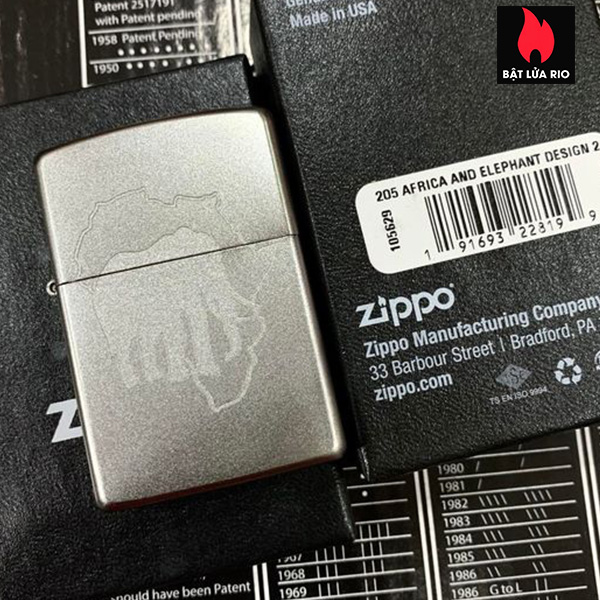Zippo 205 Africa And Elephant