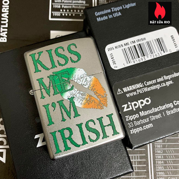 Zippo 205 Kiss Me I’m Irish