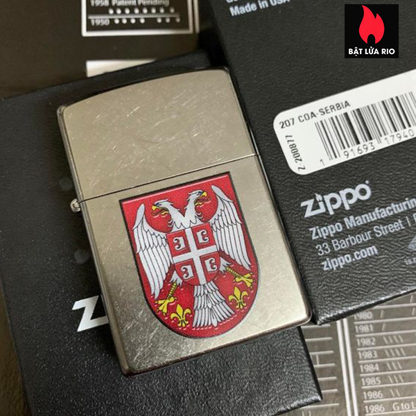 Zippo 207 Coa-Serbia