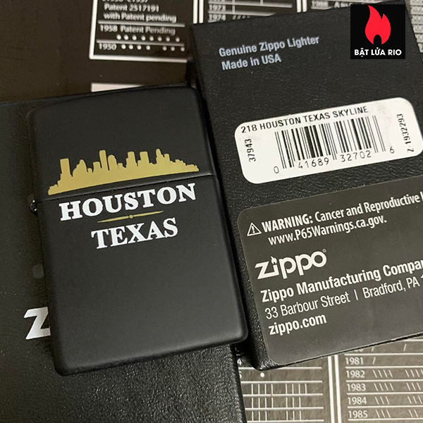 Zippo 218 Houston Taxas Skyline