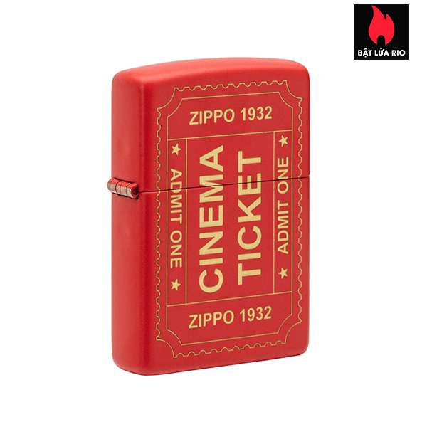 Zippo 233 Cinema Ticket Red Matte