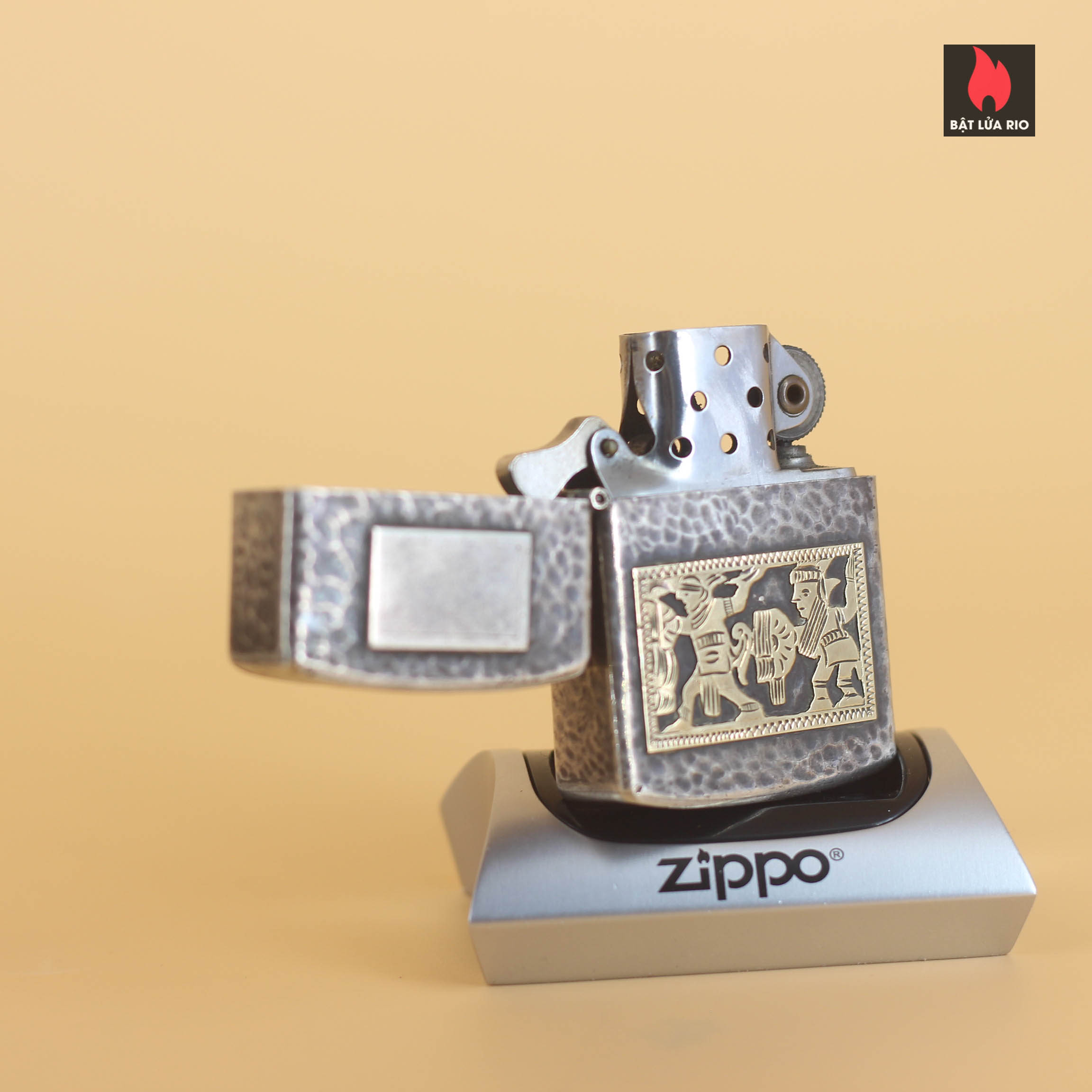 Zippo 1940s - Bạc Khối Guatemala - Sterling Silver 900 26