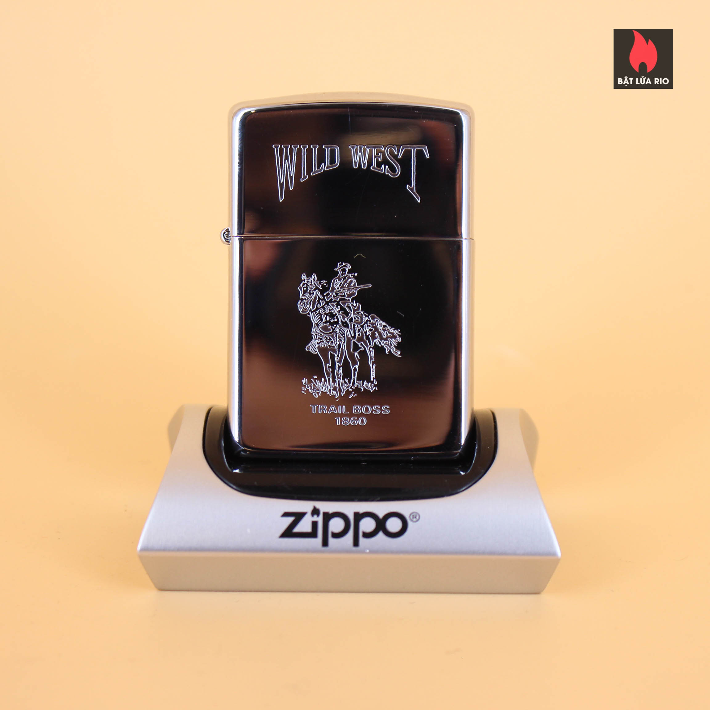 Zippo La Mã 1990 – Wild West Series – Trail Boss 1860 2