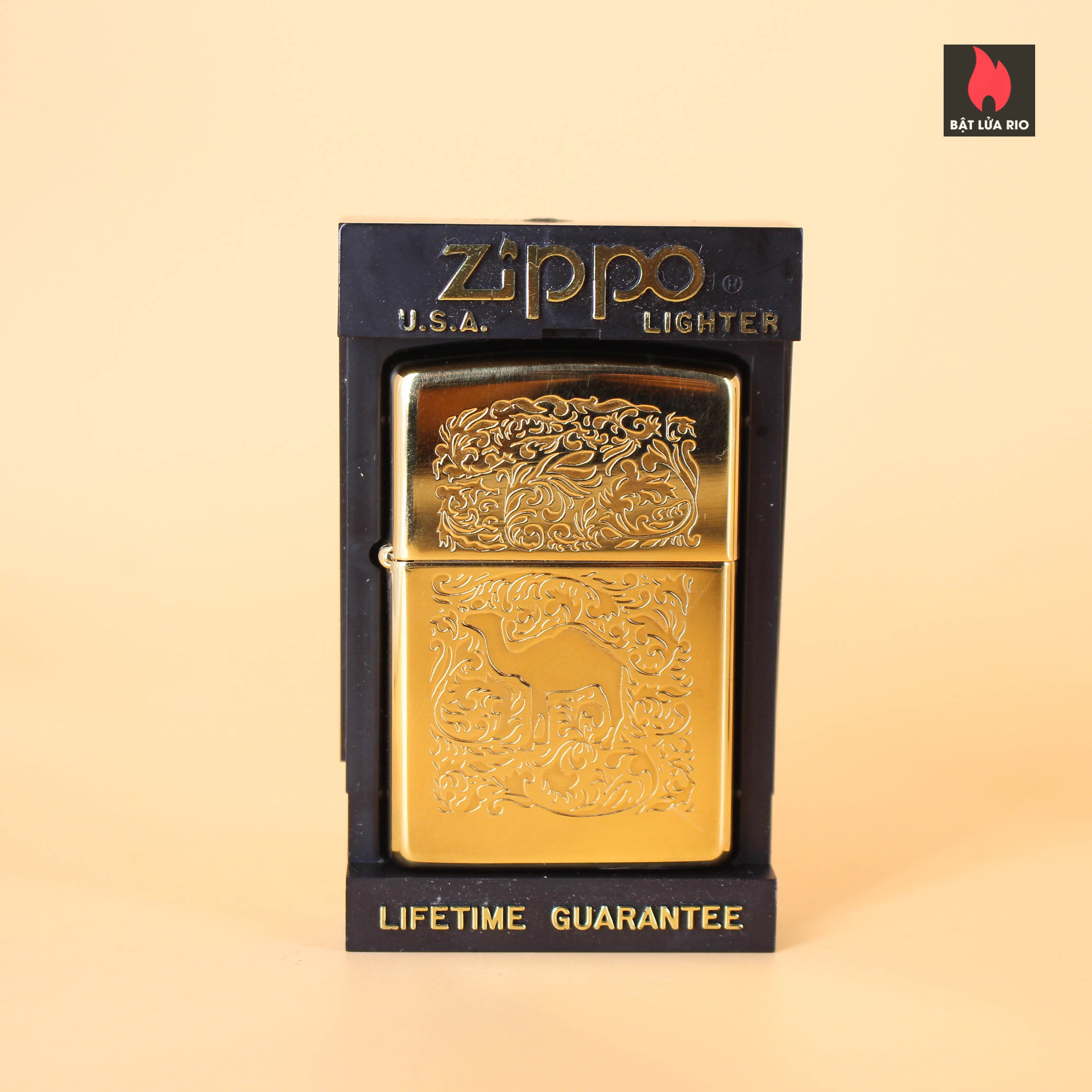Zippo La Mã 1995 - Camel Lighter - Gold Plate 22K 12