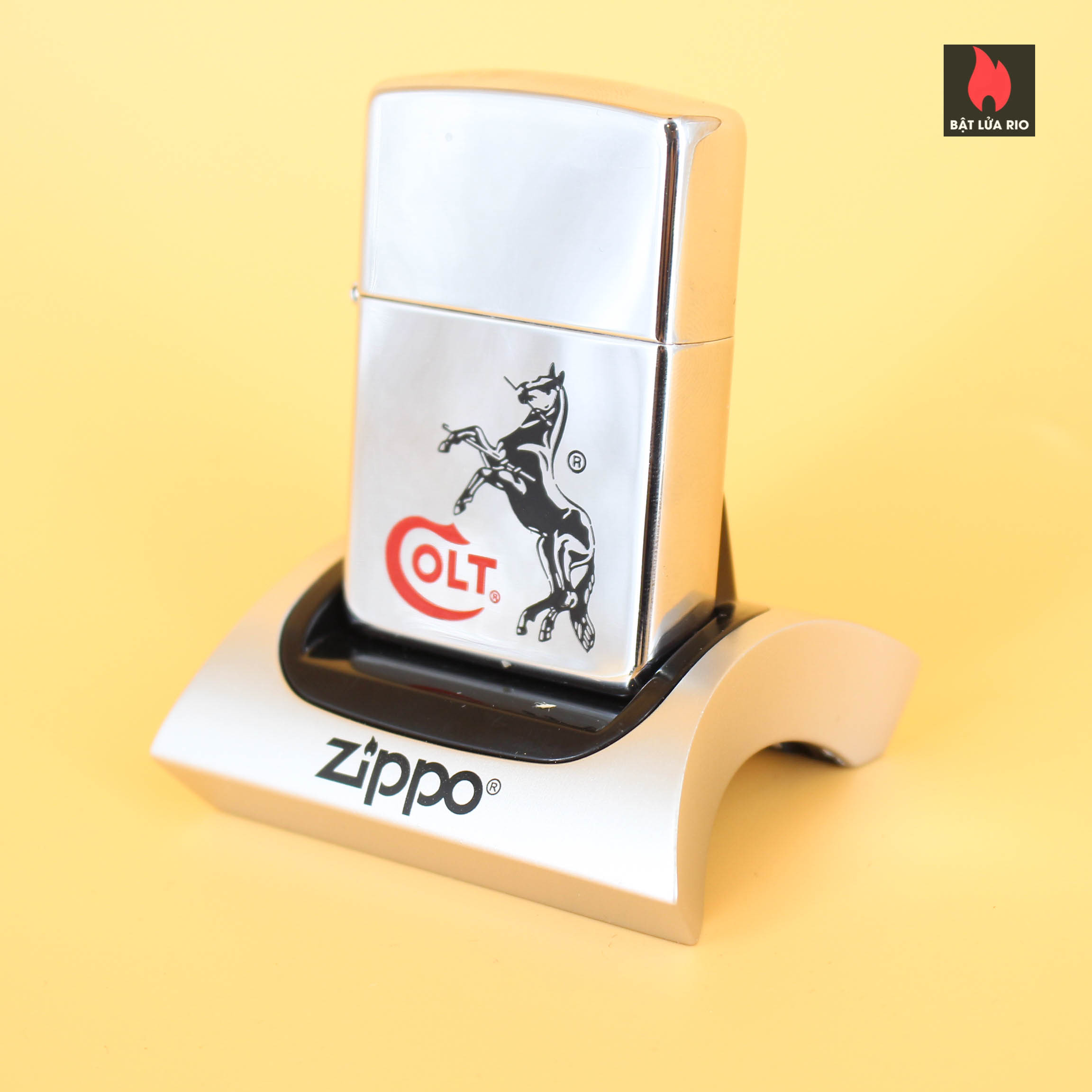 Zippo La Mã 1996 – High Polish Chrome - Colt 1