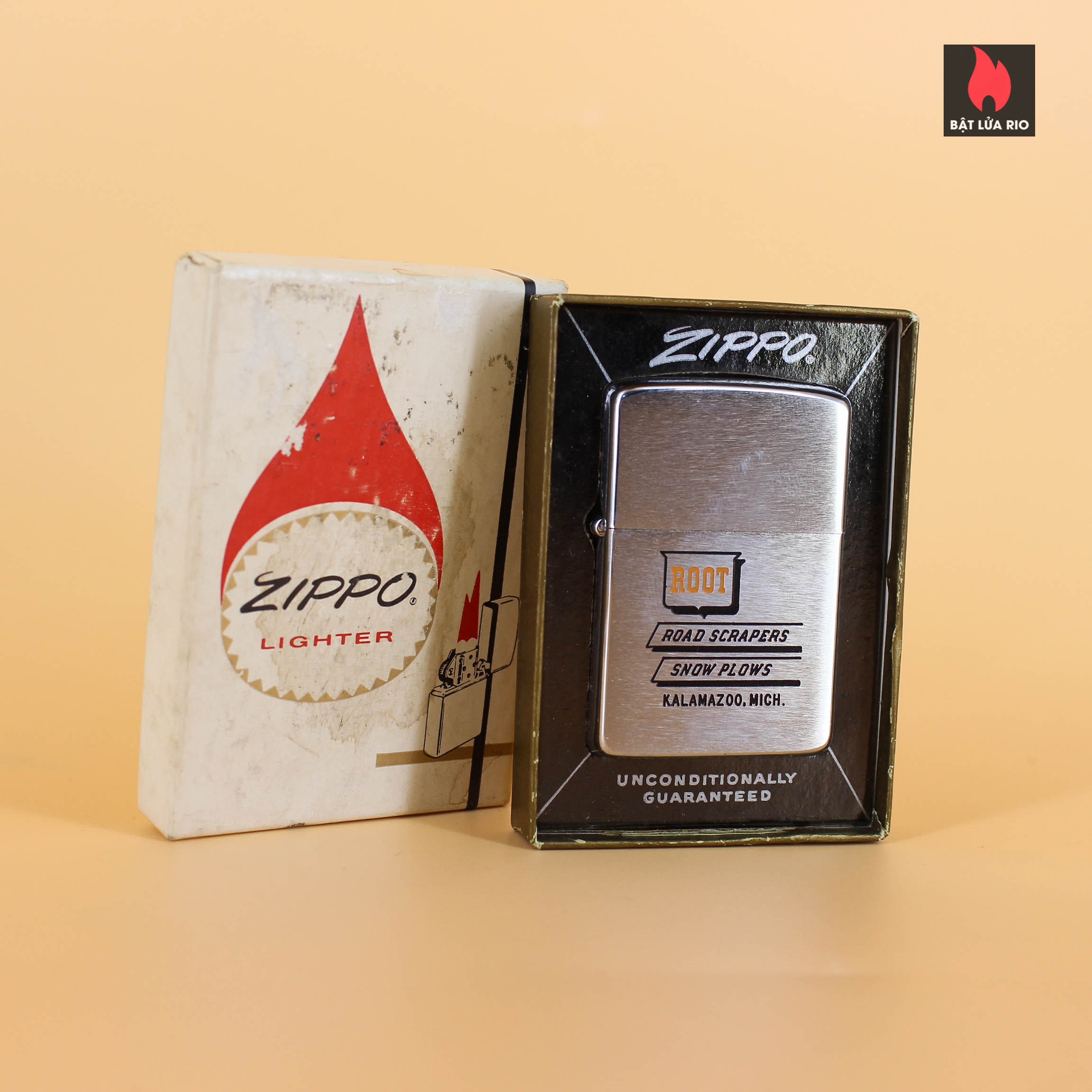 Zippo Xưa 1964 – Brushed Chrome – Root - Road Scappers 8