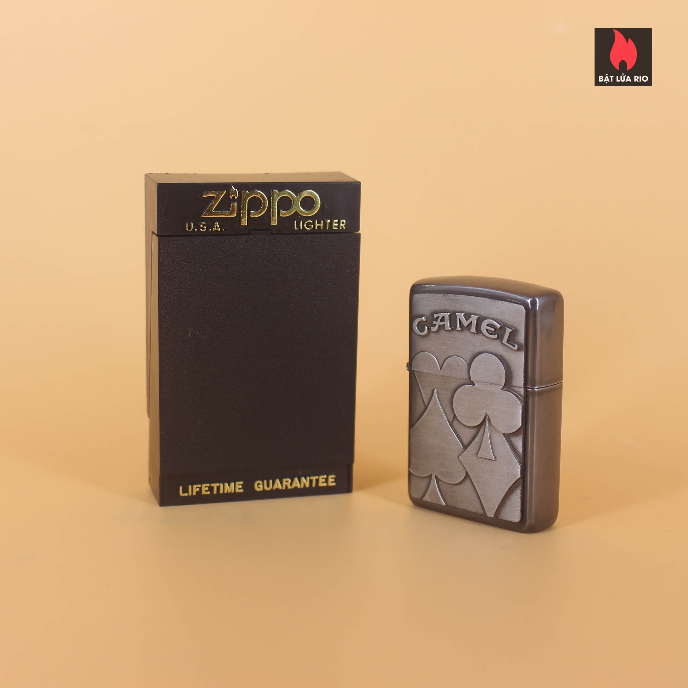 Zippo La Mã 1996 – Midnight Camel Card Suits 6