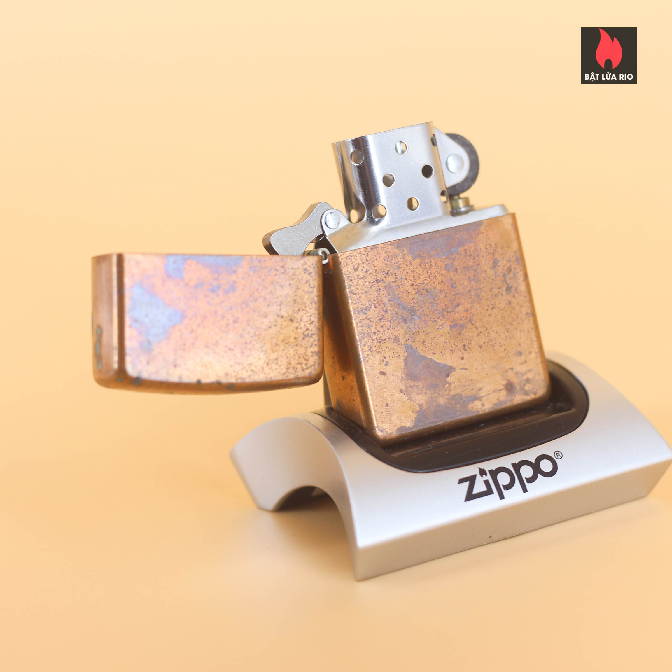 Zippo Solid Copper 2003 – Blend No.27 Marlboro – Đồng Đỏ Nguyên Khối 5