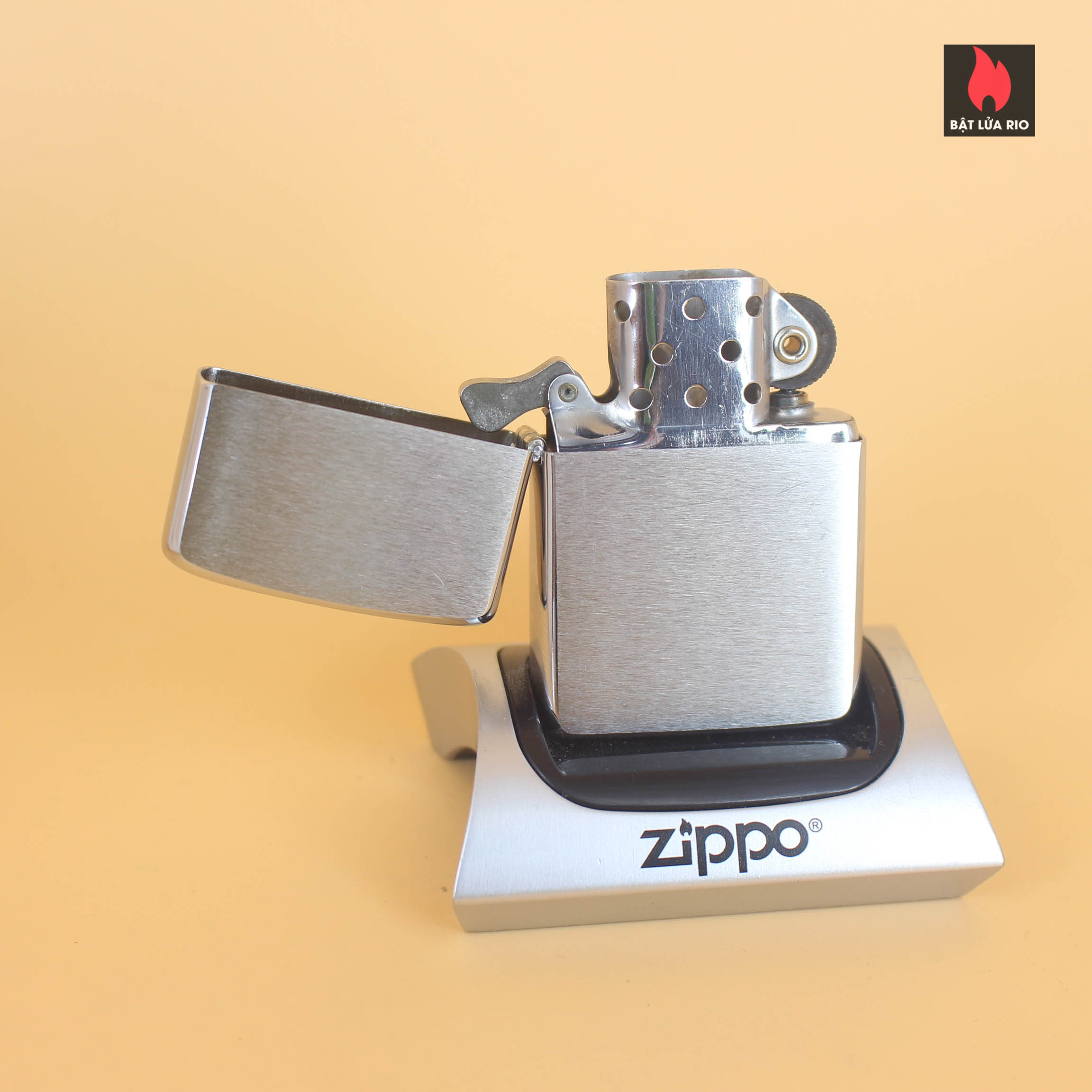 Zippo Xưa 1959 – Trơn 2 Mặt – Brushed Chrome – Plain 3