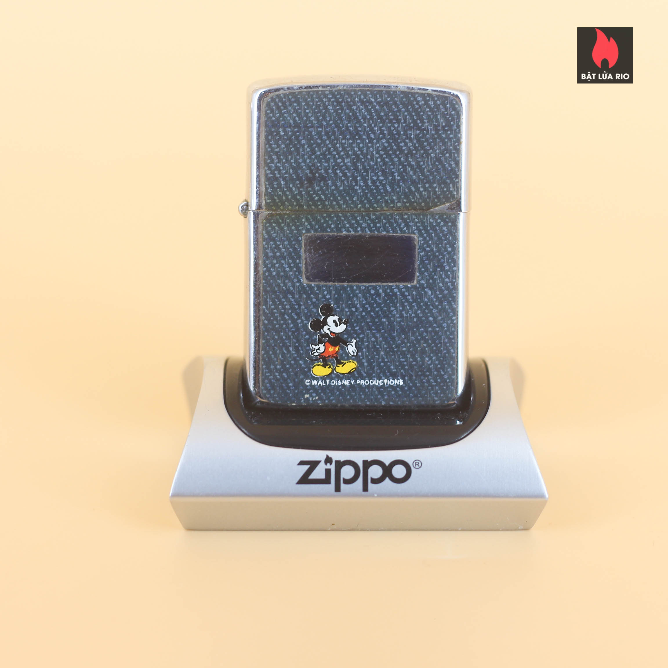 Zippo Xưa 1980 – Zippo Denim - Mickey Walt Disney 2