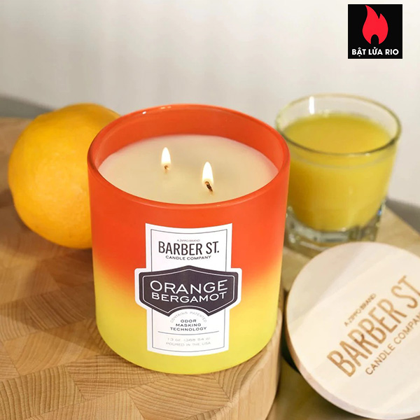  Zippo Barber Street Orange Bergamot Odor Masking Candle - Nến thơm Zippo hương Cam Bergamot - Hương Ngọt 1