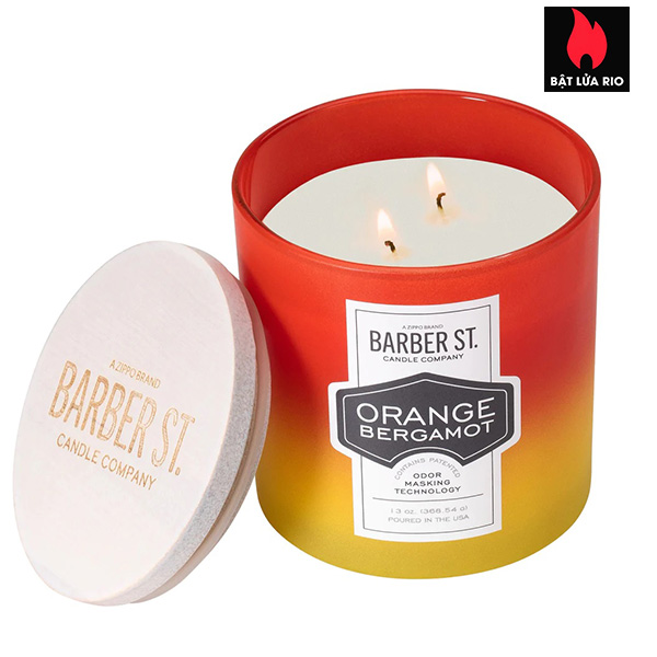 Zippo Barber Street Orange Bergamot Odor Masking Candle - Nến thơm Zippo hương Cam Bergamot - Hương Ngọt