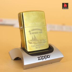 Zippo Chu Niên 1932-1988 – USS Wisconsin BB-64 – Re-Commissioned 1988