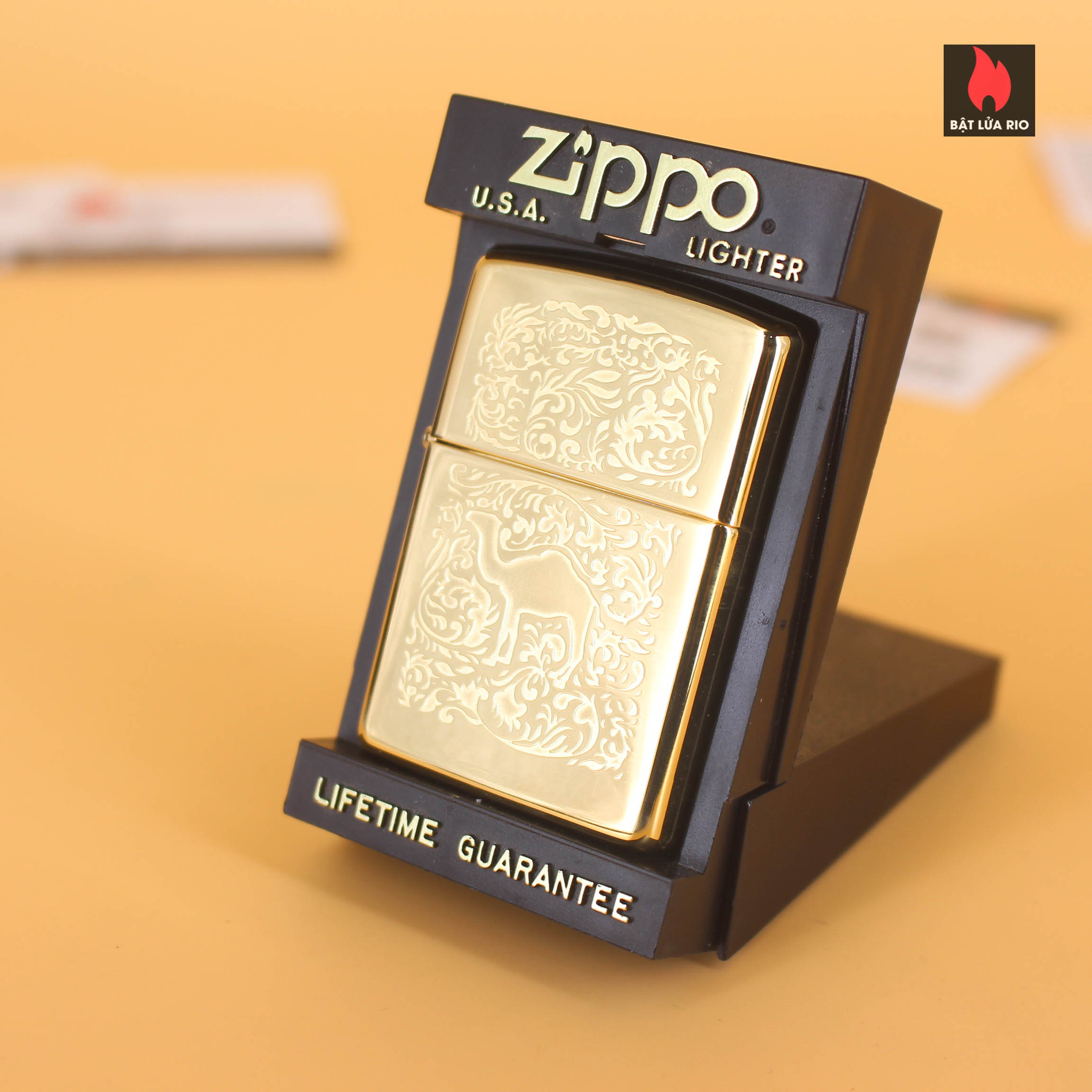Zippo La Mã 1995 – Camel Lighter – Gold Plate 22K – Mạ Vàng 22k 1