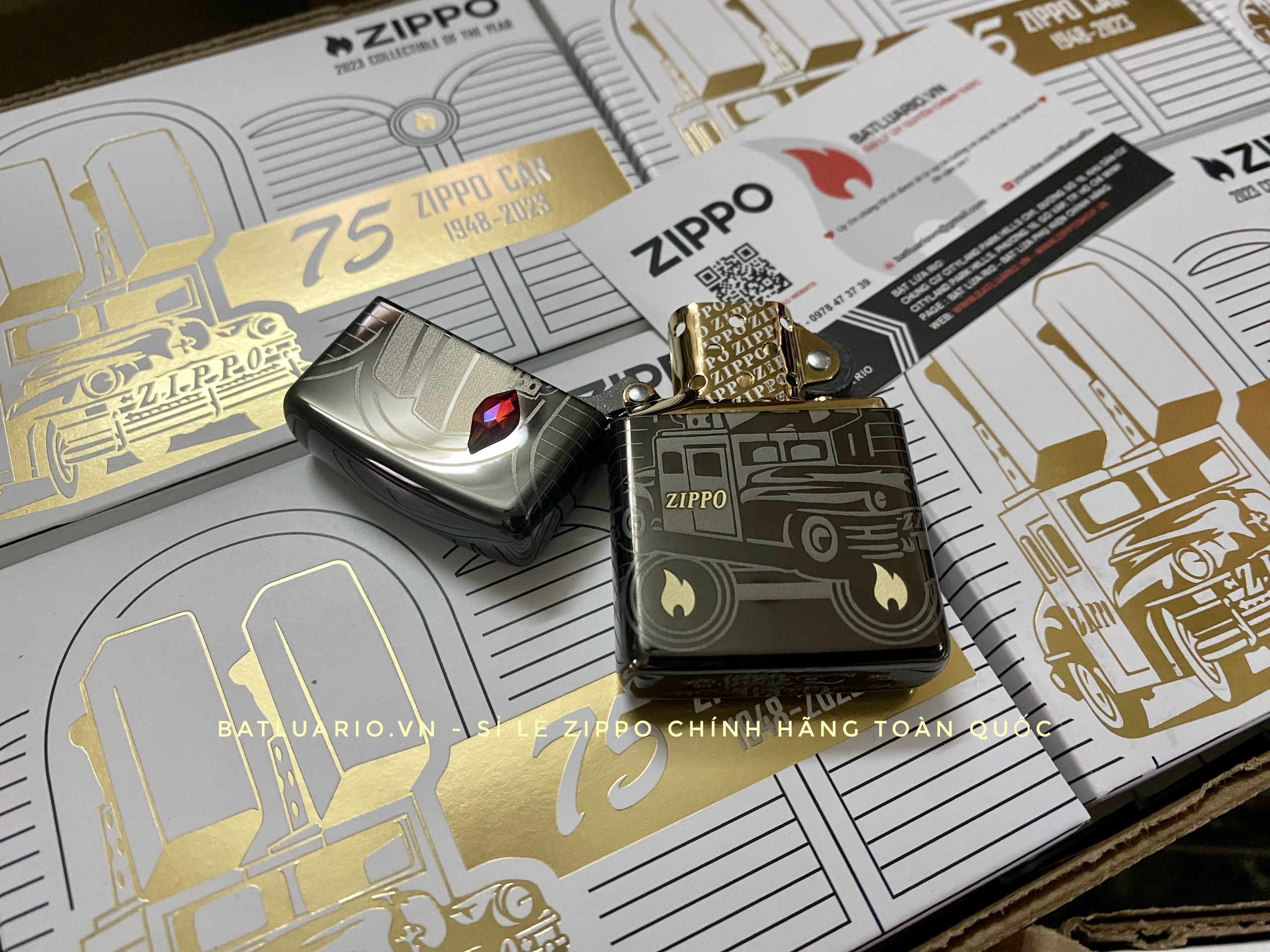 Zippo 48692 - Zippo 2023 Collectible Of The Year - Zippo Car 75th Anniversary Asia Pacific Limited Edition - Zippo COTY 2023 - Honoring 75 Years Of The Zippo Car 101